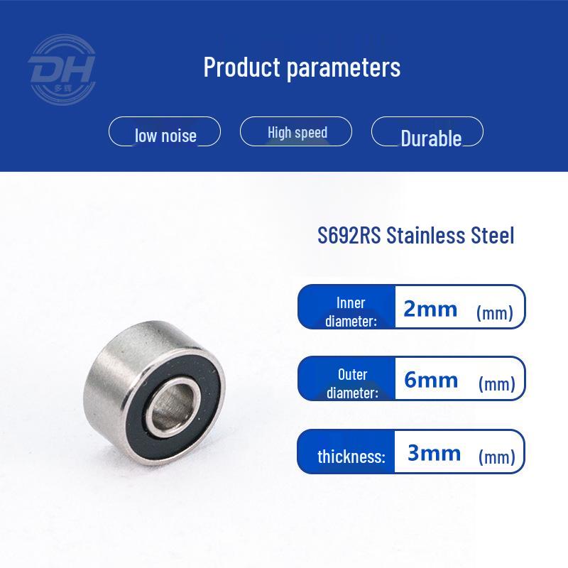 Stainless Steel Miniature Bearings: S6900ZZ, S6901ZZ, S6902ZZ, S694ZZ, S695ZZ, S696ZZ