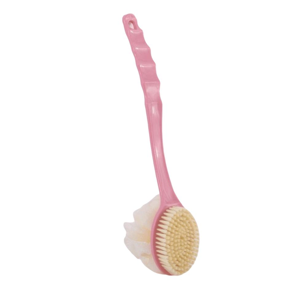 Take Bath Long Handle Bath Brush Soft Bristles Double Sided Bath Ball Back Massage