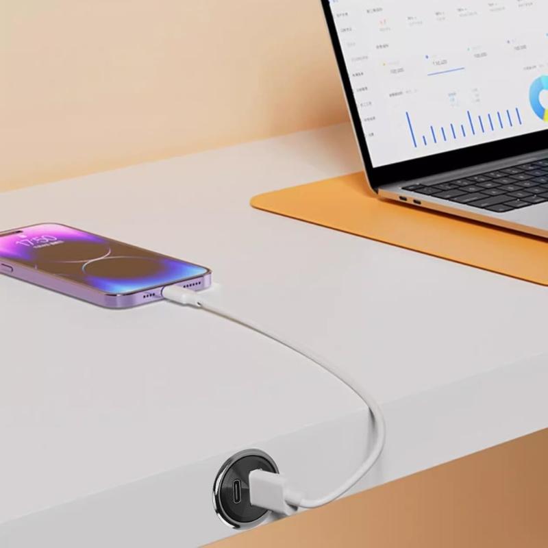 Двухпортовый USB-адаптер питания 5 В 2 А с разъемами Type C, Высокоэффективный блок питания для нескольких устройств, Термостойкий