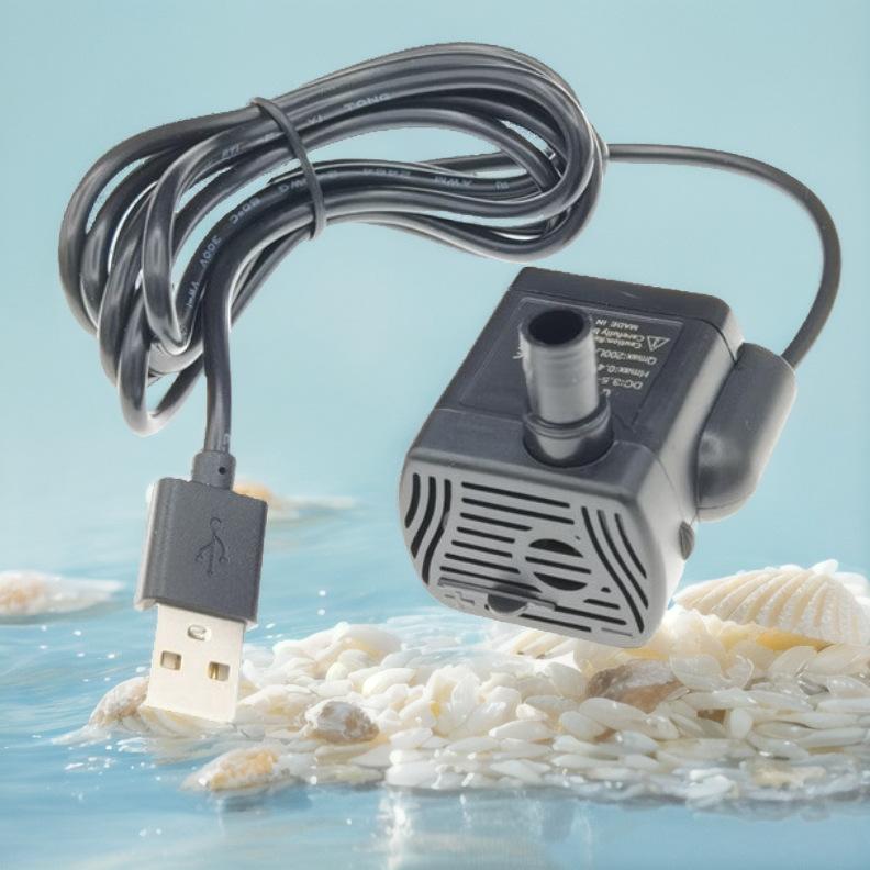 Ante Electric USB-1020 Small Water Pump 5V Mini Fish Pump Craft Plant Planting DC Mini Water Pump(USB-1020 white)