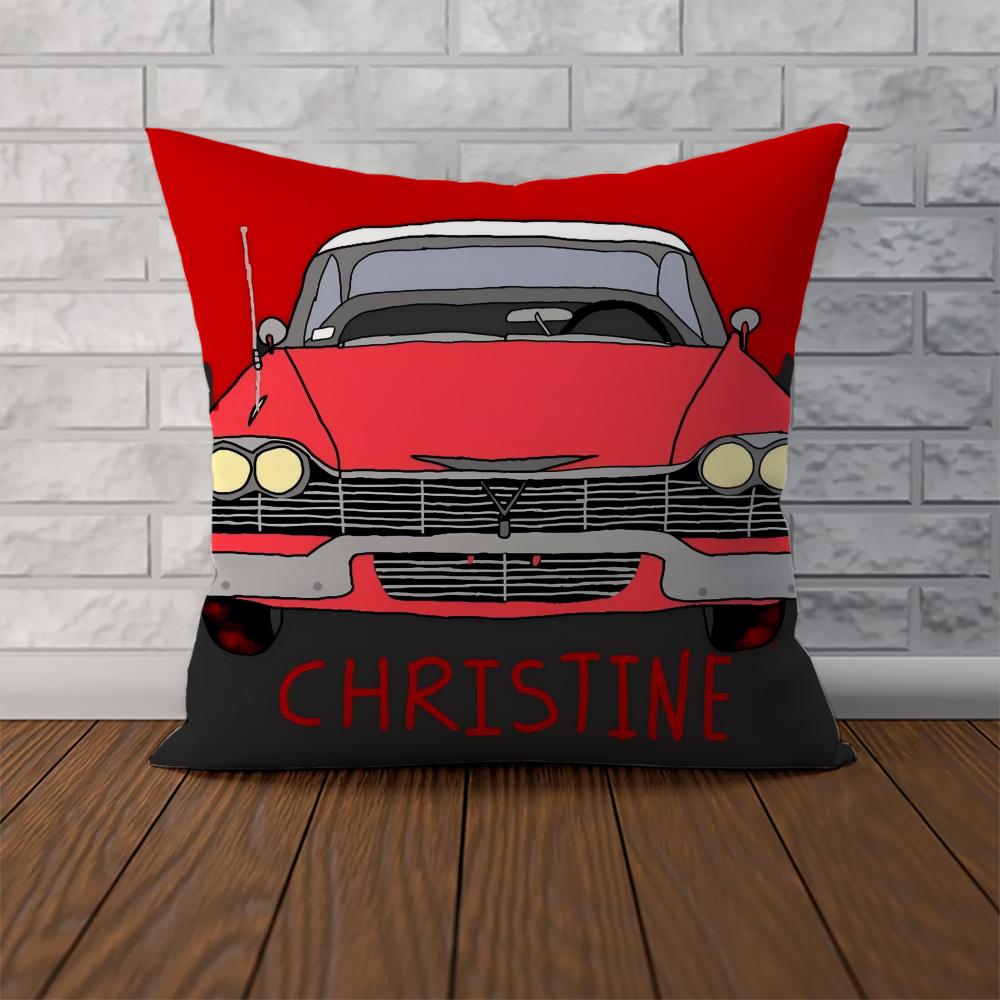 Чехол для подушки CChristine для автомобиля, дивана, декоративный для дома, двусторонний принт, плюшевая квадратная декоративная подушка, чехол