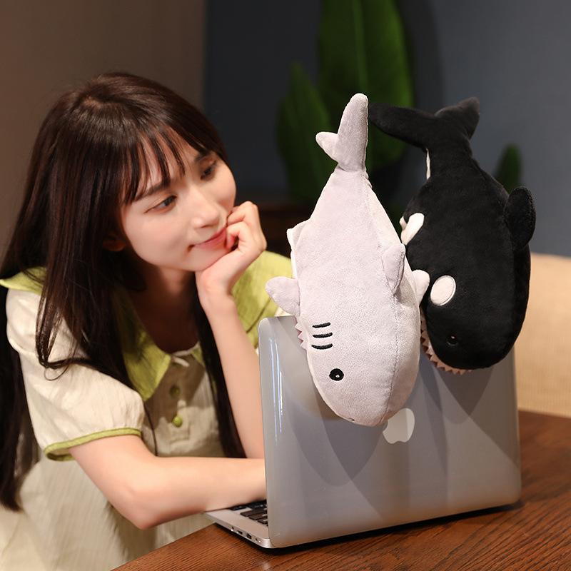 Ocean Shark Hand Puppet Toy Clown Fish Glove Doll Can Open Mouth Baby Early Education Parent-child Interaction Table