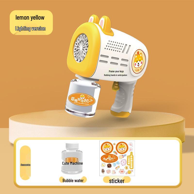 Unicorn Electric Bubble Maker: Kids' Automatic Light-Up Bubble Gun Gift