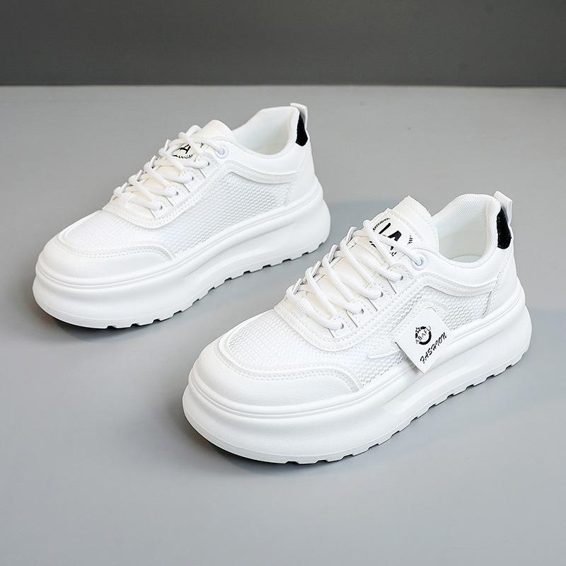 Модные новые женские повседневные туфли, летние сетчатые дышащие кроссовки, маленькие белые туфли, повседневная обувь для улицы, мокасины Zapatillas De Mujer