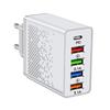 Зарядная станция на 5 портов с технологией быстрой зарядки PD48W, 4 USB 3.1 интерфейса, компактный дизайн для путешествий