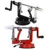 3 In 1 Hand-cranked Apple Peeler Multi-functional Fruit Apple Peeling Machine Stainless Steel Apples Slicer with Suction Base
