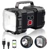 Double Head Handheld 10000mAh  Searchlight USB Rechargeable LED Super Bright Flashlight High Power Floodlight For Fishing Camping