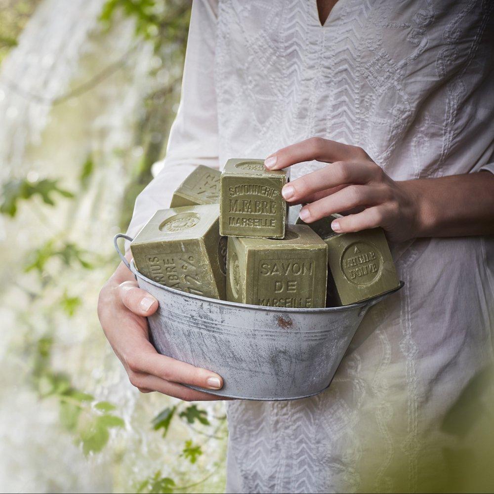 Кубик марсельского оливкового мыла 200 г