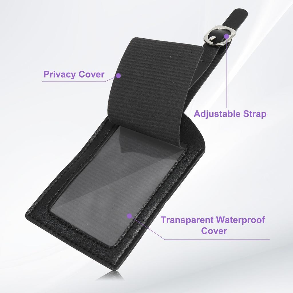 PATIKIL Набор дорожных бирок для паспорта и багажа с обложкой для паспорта с инициалом и буквой-шевроном, дорожная сумка-кошелек, идентификатор чемодана для женщин и