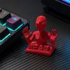 Настольное украшение 3D-печати, забавная красная инопланетная скульптура с мотивирующими цитатами для рабочего стола офисных работников, игрушка для снятия стресса, подарки для коллег