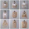 New Exquisite Handwoven Paper Rattan Pendant Lamp Shade - Beautifully Crafted Handmade Wicker Lampshade for Chandelier, Pendant