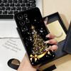 Merry Christmas Tree Phone Case For Samsung S26 S25 S24 FE S23 S22 S21 Plus S20 Ultra Note20Ultra Black Soft Shell