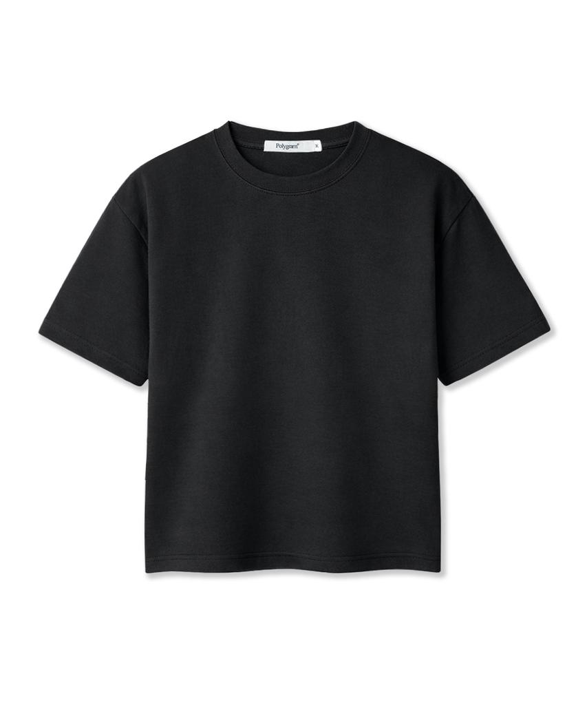 POLYGRAM Basic Washable Crop Short Sleeve T-Shirt - 5 Colors