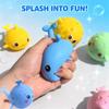 Игрушки для купания младенцев Губка Впитывающая воду Кит Пищалка Игрушки для снятия стресса Летние Игровые водные игрушки для детей Мягкая Игрушка для ребенка