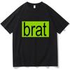 T-Shirt Brat Album Print Men Women Cotton Hip Hop Oversized Tshirt Short Sleeve T Shirt