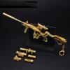 Multiple Styles M416 PUBG Toy Gun Metal Weapon Model Pan Keychain Assemble Parts Alloy Light Key Chain Car Pendant Gift Toy