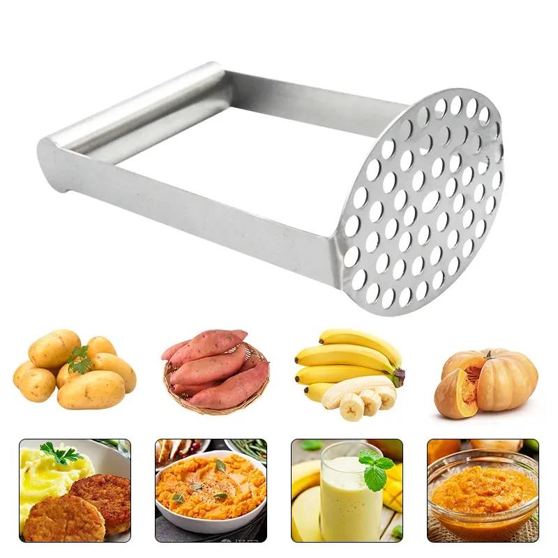 Stainless Steel Potato Masher Sweet Potato Masher Potatoes Pusher Pressed Masher Heavy Duty Kitchen Tool for Mashing Potatoes 3