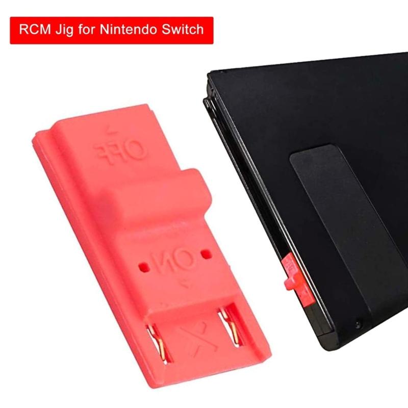 RCM Clip Short Connector,RCM Jig for NS Switch RCM Tool Recovery Mode(Black Red)