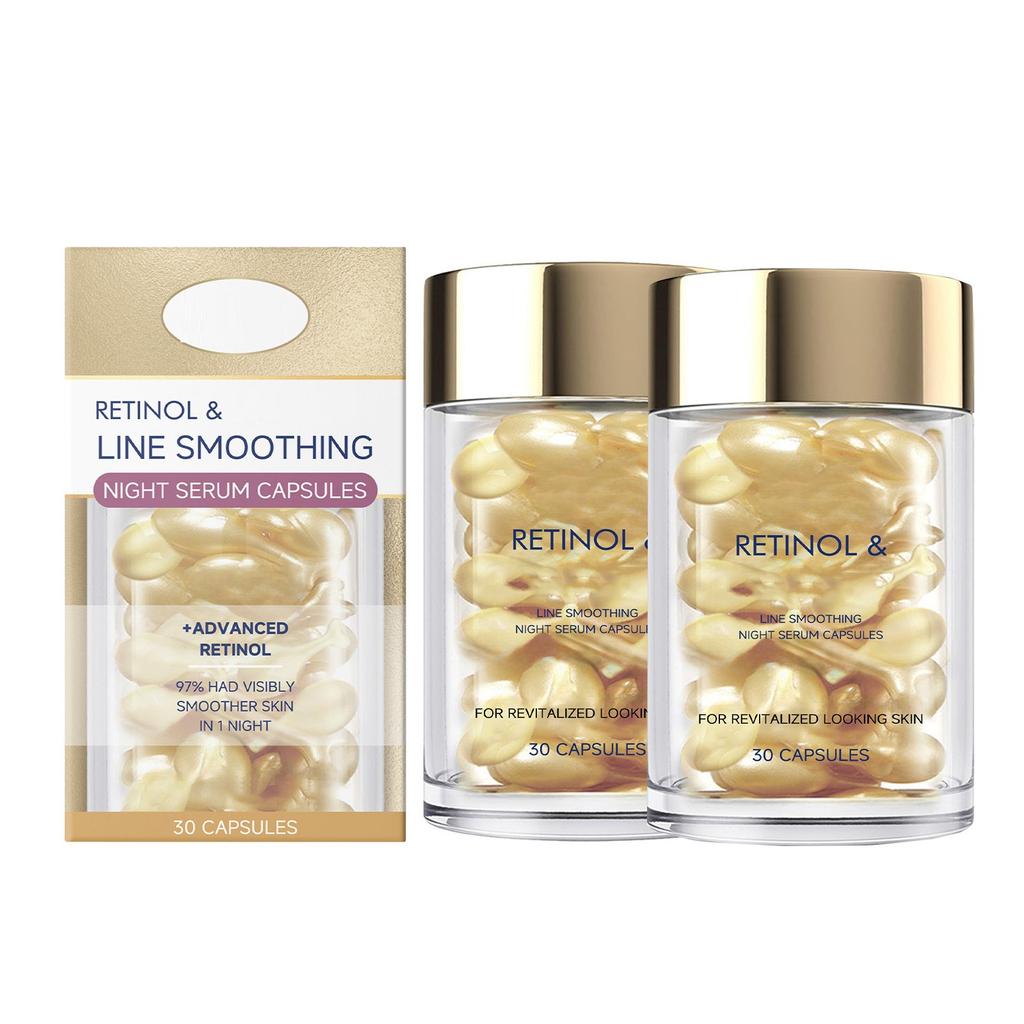 Капсулы для лица с ретинолом и пчелиным ядом мягко увлажняют кожу лица. Укрепляющая и улучшающая качество кожи увлажняющая капсула 1 мл