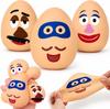 3 Pack Squishy Stress Relief Potato Set, Funny Slow Rising Squeeze Sensory Bundle, Soft Elastic Anxiety Relief Handheld Gadgets, Kawaii Aesthetic