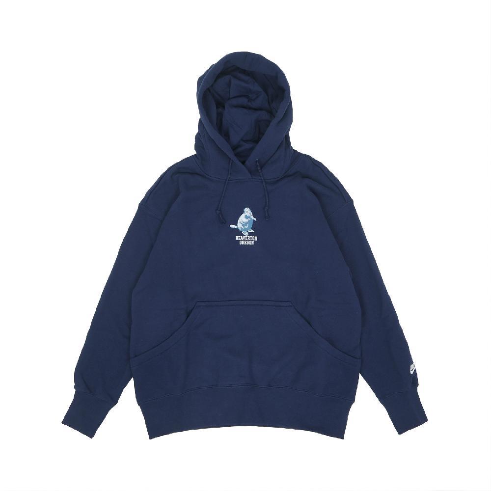 Nike Спортивная одежда Phoenix Fleece Толстовка с капюшоном и надписью, с длинными рукавами, женская толстовка, темно-синий HV1743410