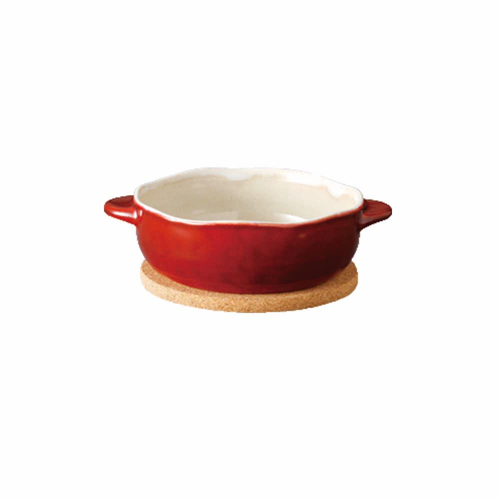 Kinto Hokkuri Round Gratin 34321 Red (KINTO)
