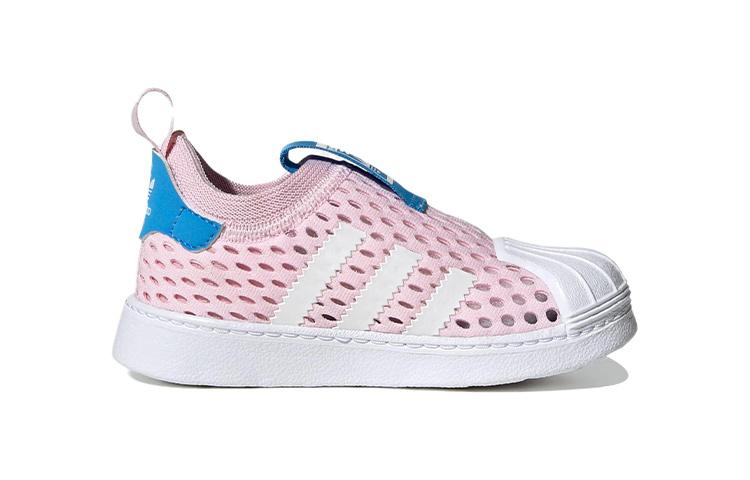 adidas Оригиналы SUPERSTAR 360 2.0 360 2 Низкие детские кроссовки Розовые для младенцев и малышей FZ5607