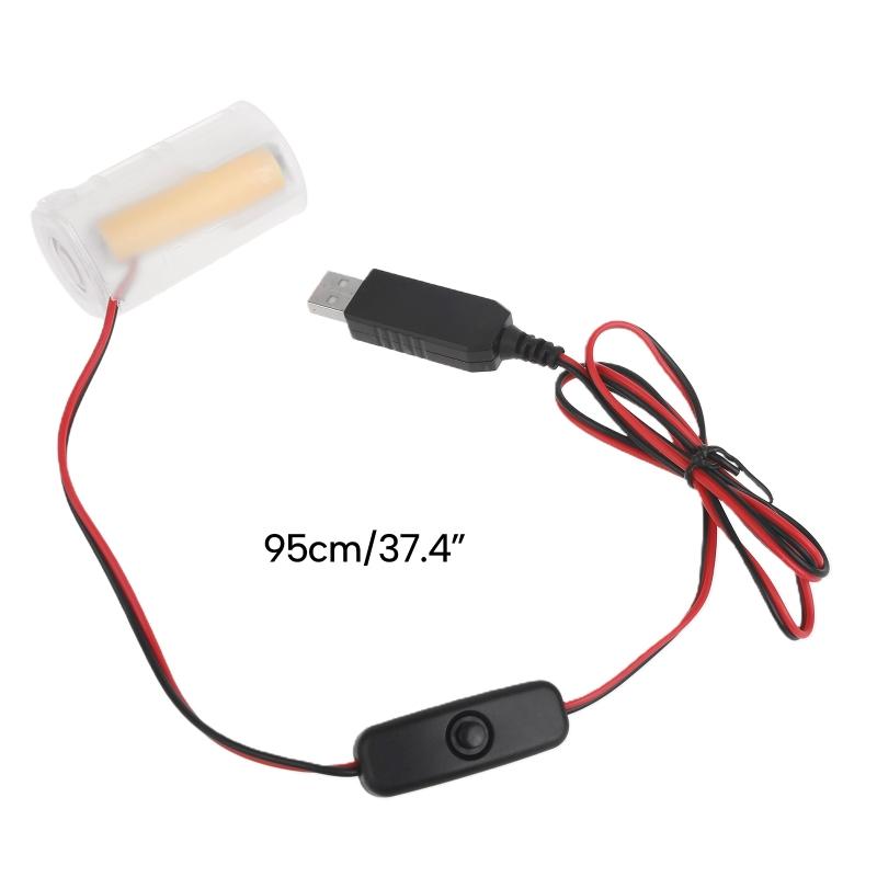 Универсальный USB 5V 2A на 4.5V1A LR20 D Батарея Элиминатор Линия Питания Кабель Шнур Линия для Весов для Ванной/ Фонариков