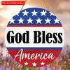 2D плоский 20*20 см 1 шт. Бог благословит Америку приветственная вечеринка знак декор подвесные принадлежности, флаг США и узоры звезд хорошее качество деревянные подвесные декоративные принадлежности