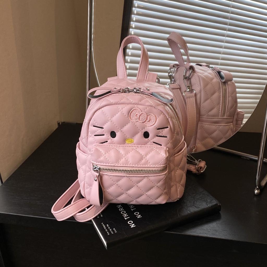 Школьная сумка1011 новый популярный летний рюкзак женский корейский бриллиант Китт кот милый стиль вышитый рюкзак