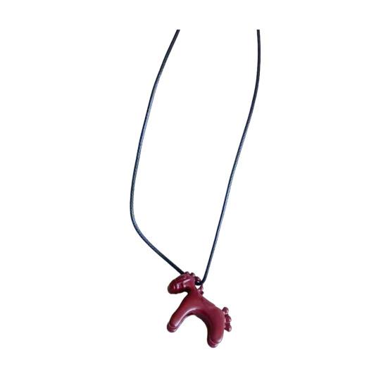 3D Подвеска в виде лошади, Эмалевое ожерелье с мини-подвеской в виде лошади, Милое ожерелье с длинной цепочкой в виде лошади, Подарок для мужчин, женщин, любителей лошадей