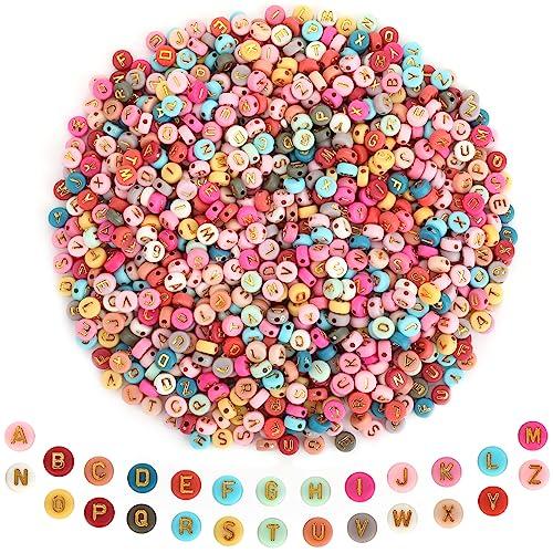 100/500/1000 шт. акриловые бусины с буквами для изготовления браслетов 7 мм круглые бусины с буквами оптом для изготовления браслетов из ювелирных изделий с рулонной проволокой