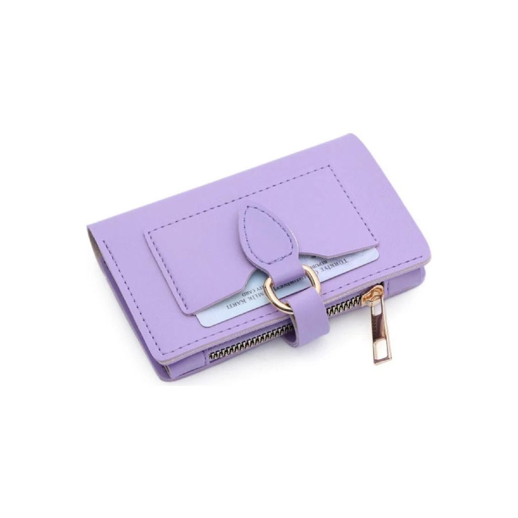 Женский кошелек премиум-класса сливового цвета