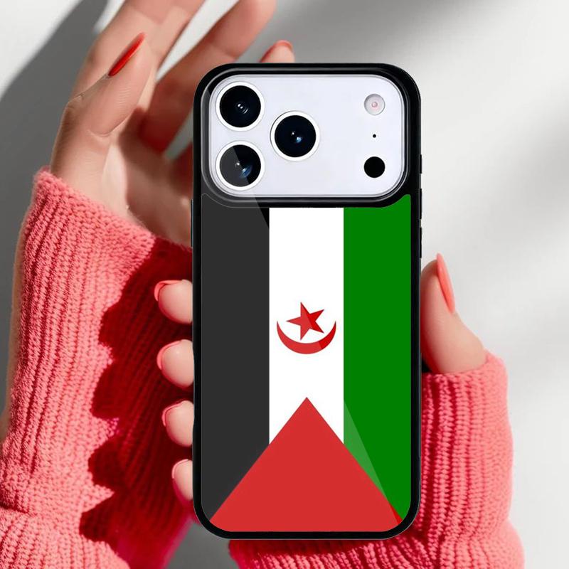 Western Sahara Flag Phone Case for iPhone 17 Air 16e 15 14 13 Pro Max Back Cover for 12 11 Pro Coque