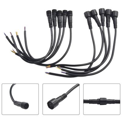 5 пар IP65 Водонепроницаемый 2/3-контактный провод 22AWG Светодиодный кабельный разъем «папа-мама» Разъем для светодиодной ленты Общий интерфейс постоянного тока