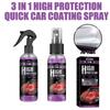 3 In 1 Quick Ceramic Coating Nano Spray High Protection Car Coating Wax Polishing Spray Plastic Refresh Fast Fine Scratch Repair
