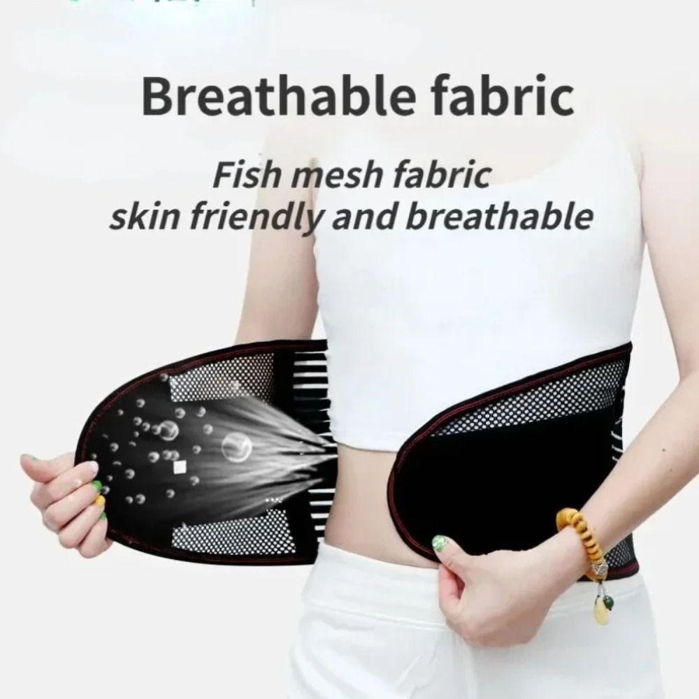 Breathable Back Brace Black Lumbar Support Strap New Waist Trainer Belt  Lumbar Support