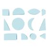 12 EVA Foam Stamps - Geometric Shapes