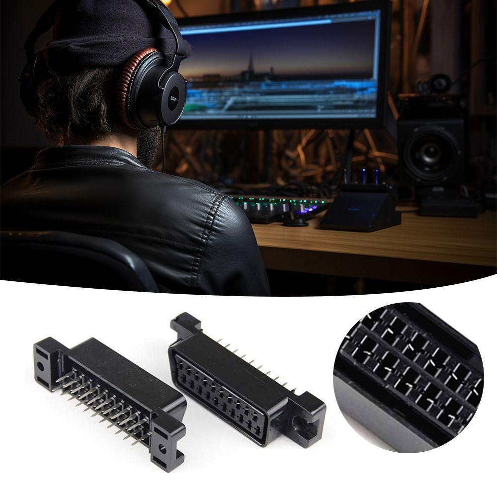 CS Type SCART Socket High quality Female Socket Connector 21 PIN SCART Plug 21 PINS Jack