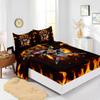 Four-Piece Mattress Digital Printing Mattress Protective Cover Bedding Skull Kit