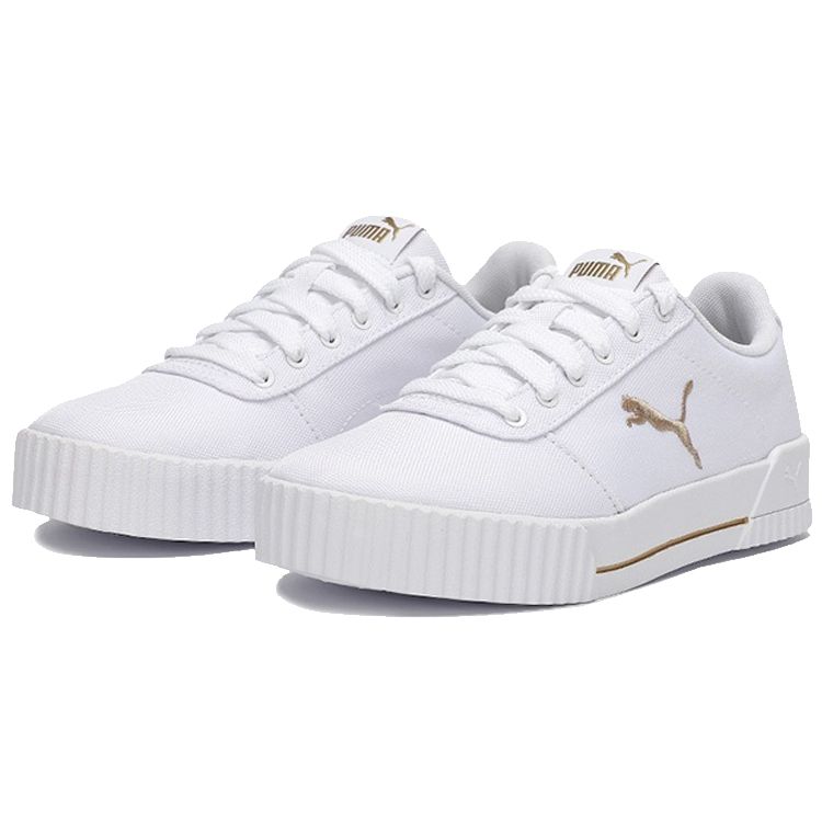 Puma Кеды Carina Low Top Женские Кеды Белые Платиновые 373997-12