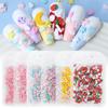10g/bag Light Colored Soft Ceramic Sliced Strawberry, Starry Moon, Cloud, Nail Art Decoration, DIY Filling, Drip Glue, Flowing Hemp Accessories