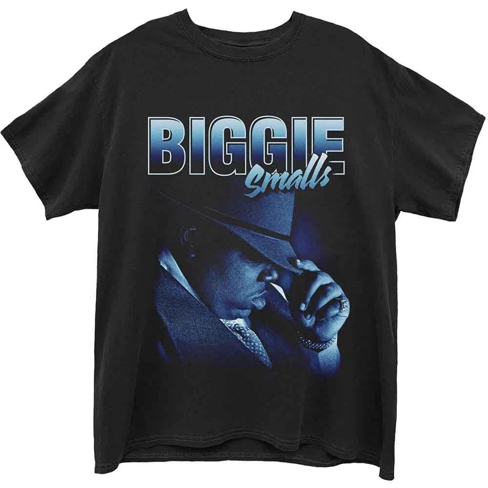 Biggie Smalls T Shirt Hat Portrait Logo new Official Mens Black