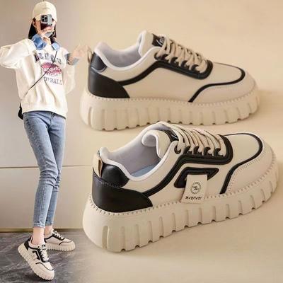 Женские кроссовки Весна Новая платформа Увеличивающая рост Маленькая повседневная обувь Модная универсальная спортивная женская обувь