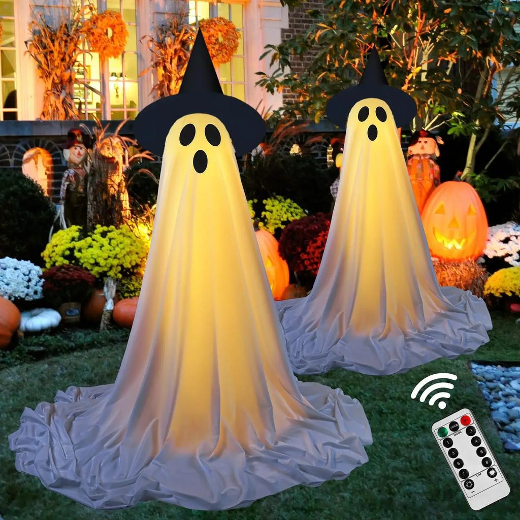 Halloween Decorations Outdoor Cute Glow Indoor Spooky Ghost Scary Ghosts Decor for Yard Garden Home Birthday Decoration