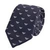Галстук мужской Emporio Armani Eagle Blue Сделано в 340075 3R616 00035, Ширина 7,5 см, 100% шелк, Логотип, Темно-синий, Италия, [Б/у]