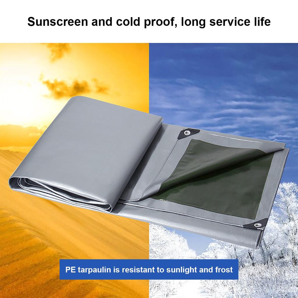 Сверхмощный усиленный брезент, водонепроницаемый полиэтиленовый брезент, наземный лист, палатка для кемпинга, лодка, автомобиль, грузовик, чехол