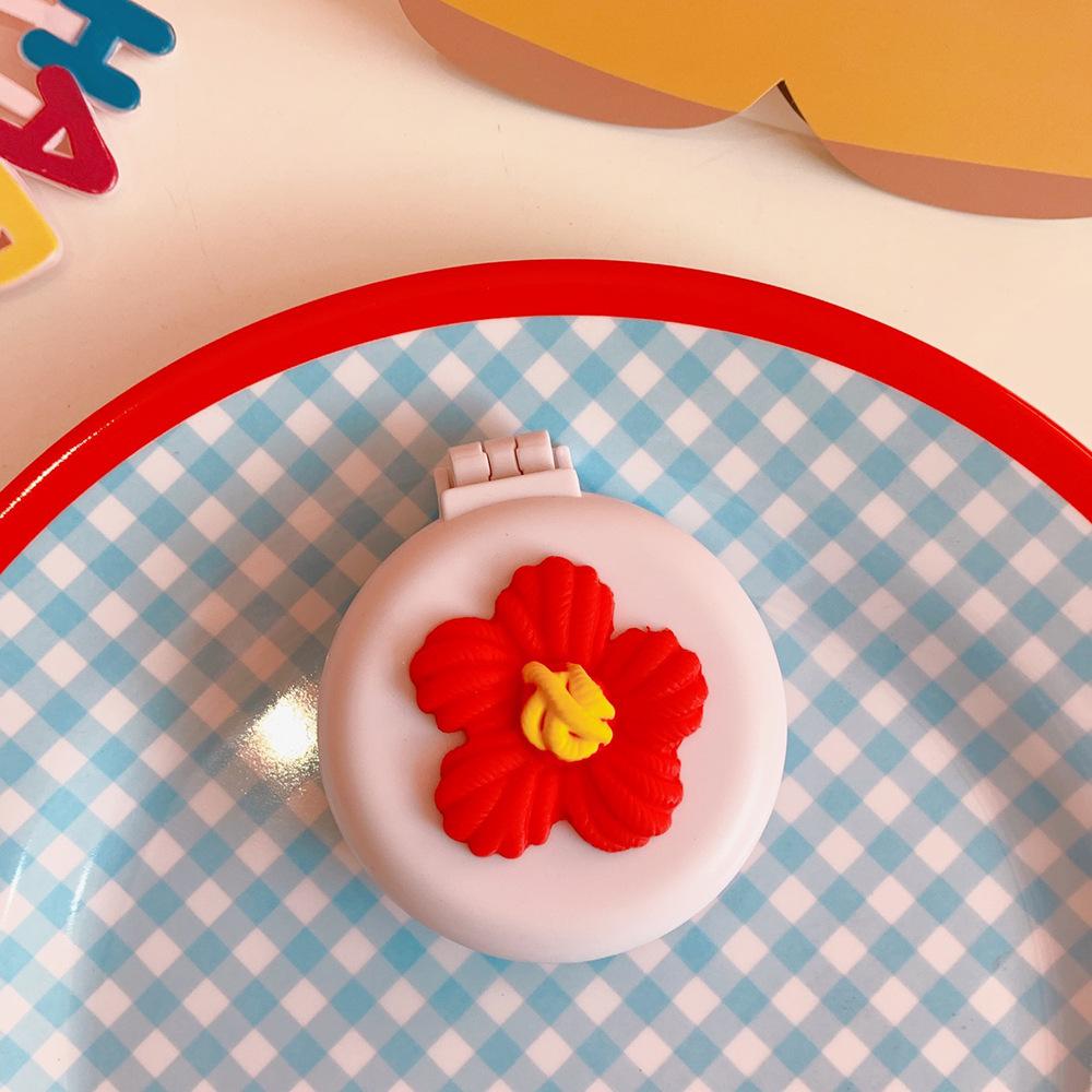 Симпатичные мини-складные гребни для волос с зеркалом, портативные для путешествий, массажная расческа для женщин и девочек, щетки для волос, аксессуары для укладки