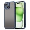For iPhone 15 Case Drop Proof Airbags Frosted Translucent PC+TPU Phone Back Cover