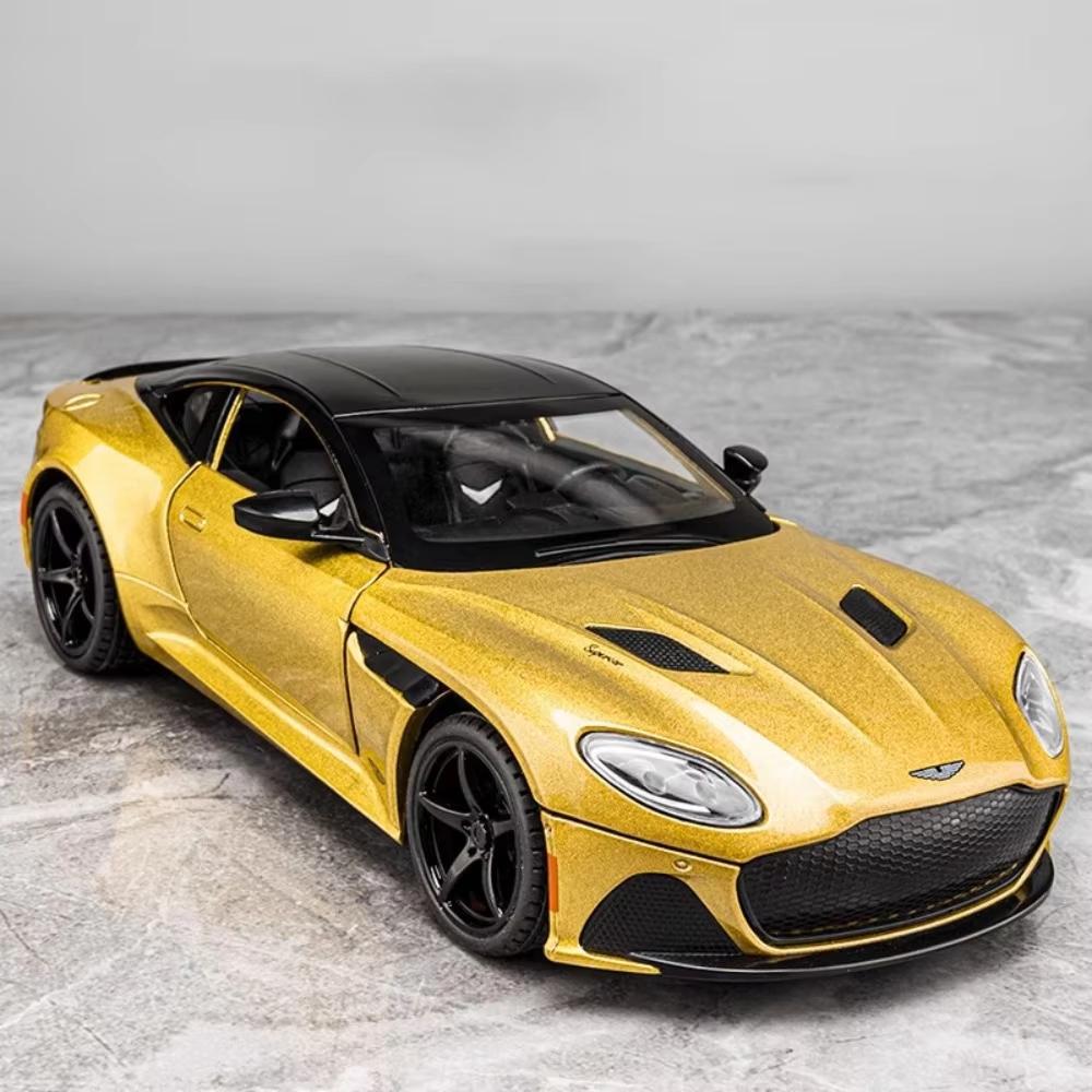 Новый 1:24 Aston Martin Superlagera литые игрушечные машинки из сплава Металлическая игрушечная модель автомобиля Звук и свет Коллекция детских игрушек